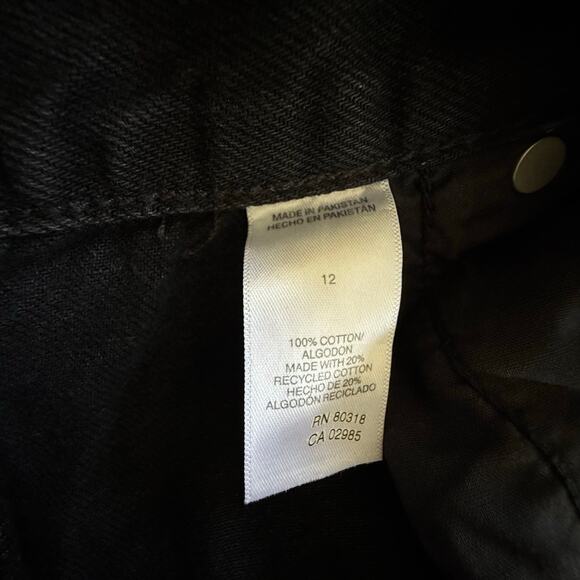 Aeropostale NWT High Rise Baggy Jeans Black Denim Womens Sz 12 90s Relaxed - Picture 13 of 16